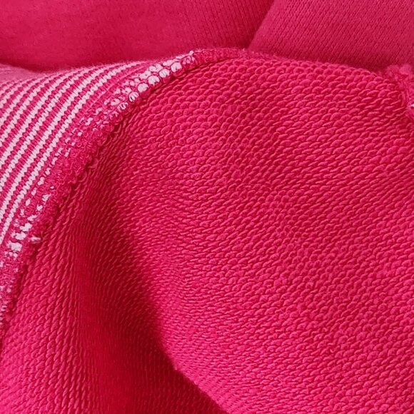 Lands' End 1X Pink Hoodie Serious Sweats V-Neck Pullover - Picture 10 of 12